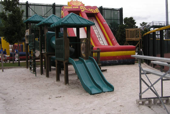 The playgound and beach in CF - Jacksonville